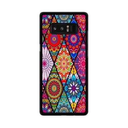 Abstract Tribal Flower Collage Samsung Galaxy Note 8 Case