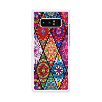 Abstract Tribal Flower Collage Samsung Galaxy Note 8 Case - Image 2