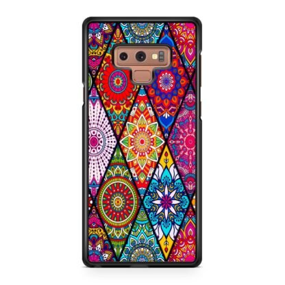 Abstract Tribal Flower Collage Samsung Galaxy Note 9 Case