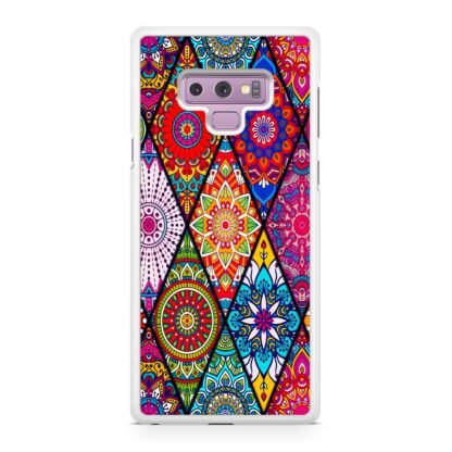 Abstract Tribal Flower Collage Samsung Galaxy Note 9 Case - Image 2