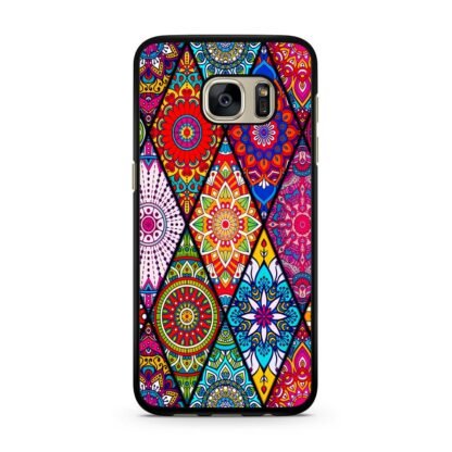 Abstract Tribal Flower Collage Samsung Galaxy S7 / S7 Edge Case