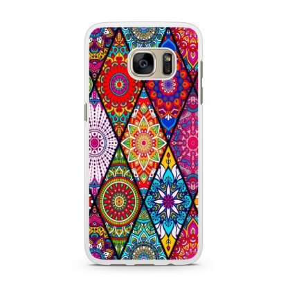 Abstract Tribal Flower Collage Samsung Galaxy S7 / S7 Edge Case - Image 2