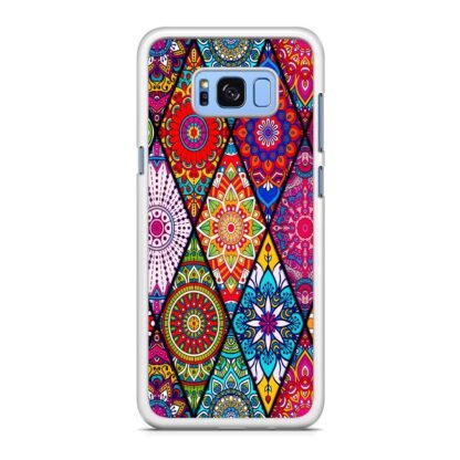 Abstract Tribal Flower Collage Samsung Galaxy S8 / S8 Plus Case - Image 2