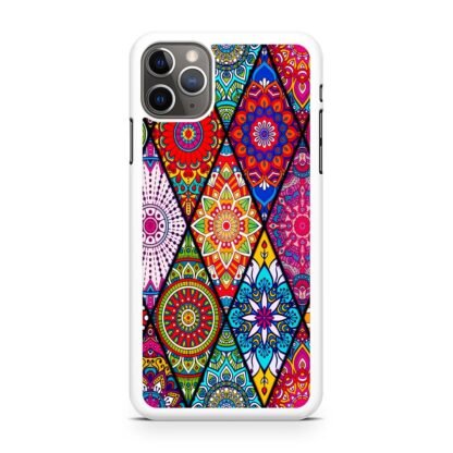 Abstract Tribal Flower Collage iPhone 15 / 15 Plus / 15 Pro / 15 Pro Max Case - Image 2