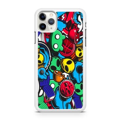 Alien Droid Doodle iPhone 12 / 12 Pro / 12 Pro Max / 12 Mini Case - Image 2