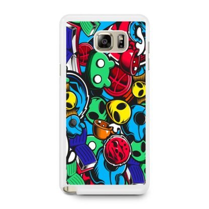 Alien Droid Doodle Samsung Galaxy Note 5 Case - Image 2