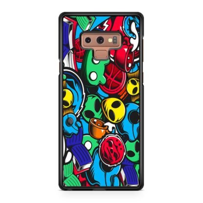 Alien Droid Doodle Samsung Galaxy Note 9 Case