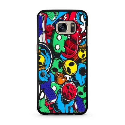 Alien Droid Doodle Samsung Galaxy S7 / S7 Edge Case