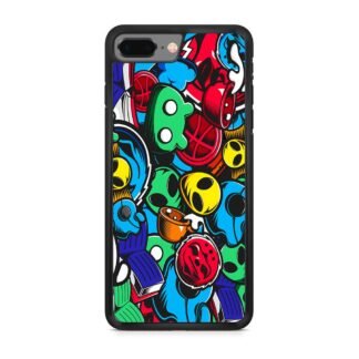 Alien Droid Doodle iPhone 7 Plus / 8 Plus Case