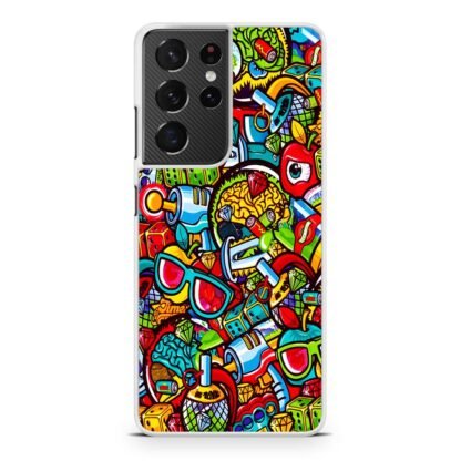 Alien Weapon Doodle Samsung Galaxy S21 / S21 Plus / S21 Ultra / S21 FE Case - Image 2