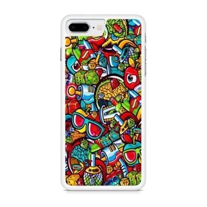Alien Weapon Doodle iPhone 7 Plus / 8 Plus Case - Image 2