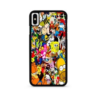 All Characters Cartoon Collage iPhone X / XR / XS / XS Max Case