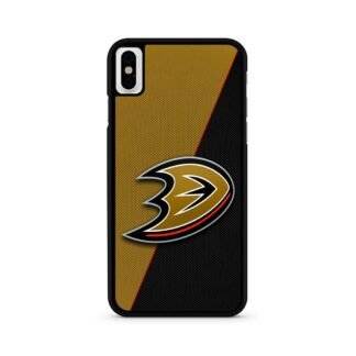 Anaheim Ducks Carbon Logo iPhone X / XR / XS / XS Max Case