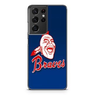 Atlanta Braves Blue Logo Samsung Galaxy S21 / S21 Plus / S21 Ultra / S21 FE Case