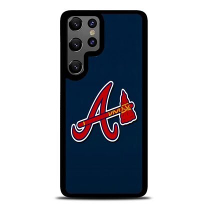 Atlanta Braves Dark Blue Logo Samsung Galaxy S25 / S25 Plus / S25 Ultra Case