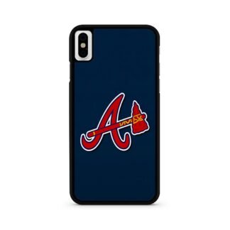 Atlanta Braves Dark Blue Logo iPhone X / XR / XS / XS Max Case