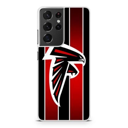 Atlanta Falcons Red Black Stripe Samsung Galaxy S21 / S21 Plus / S21 Ultra / S21 FE Case - Image 2
