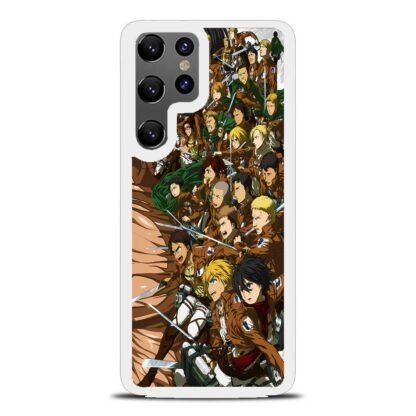 Attack On Titan All Characters Cover Samsung Galaxy S25 / S25 Plus / S25 Ultra Case - Image 2