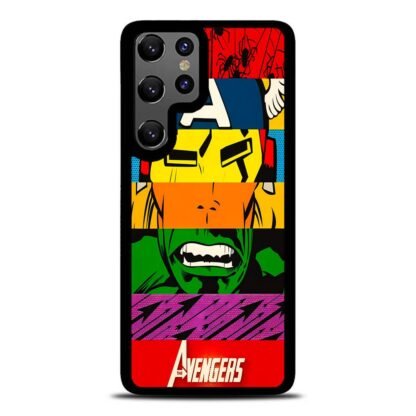 Avengers Hero Face Collage Samsung Galaxy S25 / S25 Plus / S25 Ultra Case