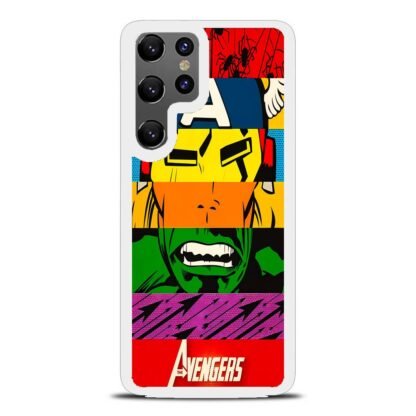 Avengers Hero Face Collage Samsung Galaxy S25 / S25 Plus / S25 Ultra Case - Image 2