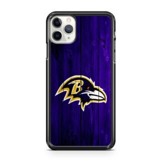 Baltimore Ravens Wood Logo iPhone 12 / 12 Pro / 12 Pro Max / 12 Mini Case