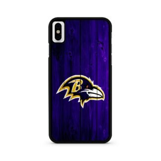 Baltimore Ravens Wood Logo iPhone X / XR / XS / XS Max Case