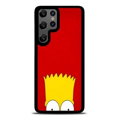 Bart Simpson Head Red Samsung Galaxy S25 / S25 Plus / S25 Ultra Case