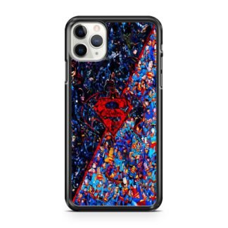 Batman Vs Superman Logo Collage iPhone 12 / 12 Pro / 12 Pro Max / 12 Mini Case