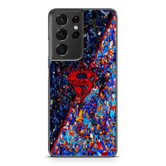 Batman Vs Superman Logo Collage Samsung Galaxy S21 / S21 Plus / S21 Ultra / S21 FE Case