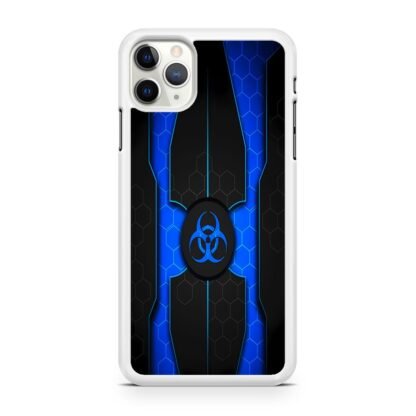 Biohazard Blue Pattern Cover iPhone 12 / 12 Pro / 12 Pro Max / 12 Mini Case - Image 2