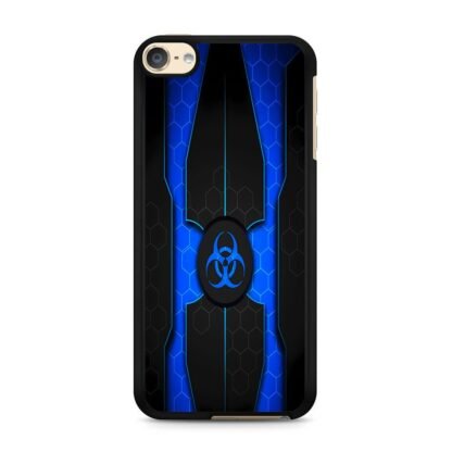 Biohazard Blue Pattern Cover iPod Touch 6 / 7 Case