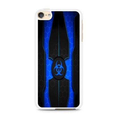 Biohazard Blue Pattern Cover iPod Touch 6 / 7 Case - Image 2