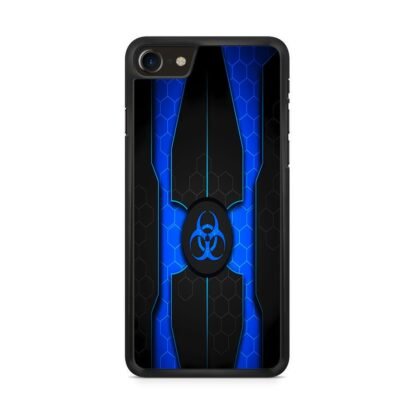 Biohazard Blue Pattern Cover iPhone 7 / 8 / SE 2020 / SE 2022 Case
