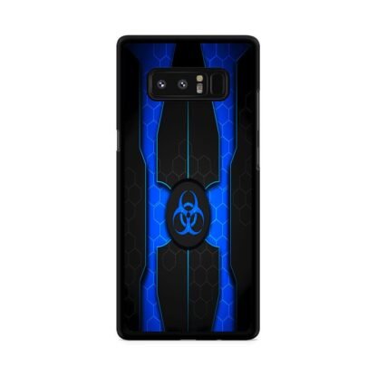 Biohazard Blue Pattern Cover Samsung Galaxy Note 8 Case