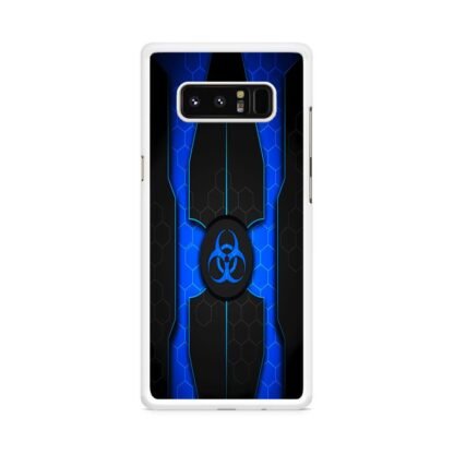 Biohazard Blue Pattern Cover Samsung Galaxy Note 8 Case - Image 2