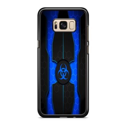 Biohazard Blue Pattern Cover Samsung Galaxy S8 / S8 Plus Case