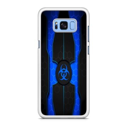 Biohazard Blue Pattern Cover Samsung Galaxy S8 / S8 Plus Case - Image 2