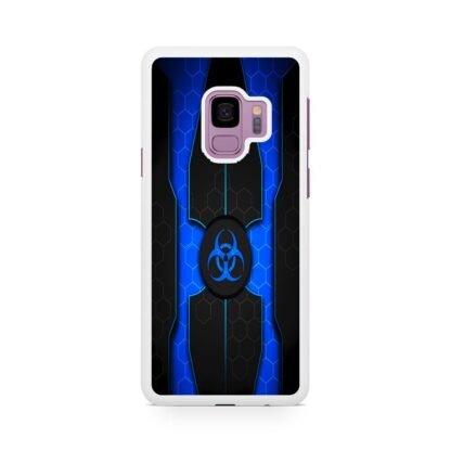 Biohazard Blue Pattern Cover Samsung Galaxy S9 / S9 Plus Case - Image 2