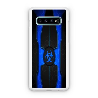 Biohazard Blue Pattern Cover Samsung Galaxy S10 / S10e / S10 Plus / S10 5G Case - Image 2