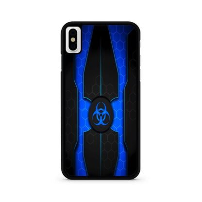 Biohazard Blue Pattern Cover iPhone X / XR / XS / XS Max Case