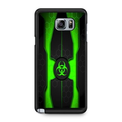 Biohazard Green Pattern Cover Samsung Galaxy Note 5 Case