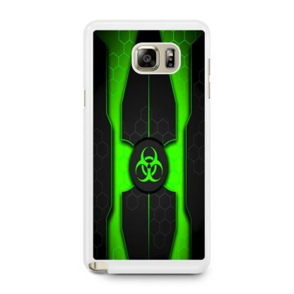 Biohazard Green Pattern Cover Samsung Galaxy Note 5 Case - Image 2