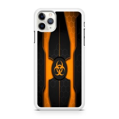 Biohazard Orange Pattern Cover iPhone 12 / 12 Pro / 12 Pro Max / 12 Mini Case - Image 2