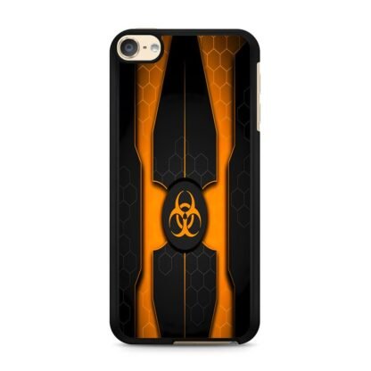Biohazard Orange Pattern Cover iPod Touch 6 / 7 Case