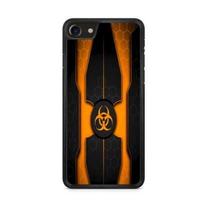Biohazard Orange Pattern Cover iPhone 7 / 8 / SE 2020 / SE 2022 Case
