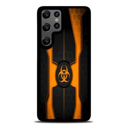 Biohazard Orange Pattern Cover Samsung Galaxy S23 / S23 Plus / S23 Ultra / S23 FE Case