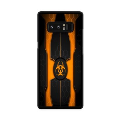 Biohazard Orange Pattern Cover Samsung Galaxy Note 8 Case