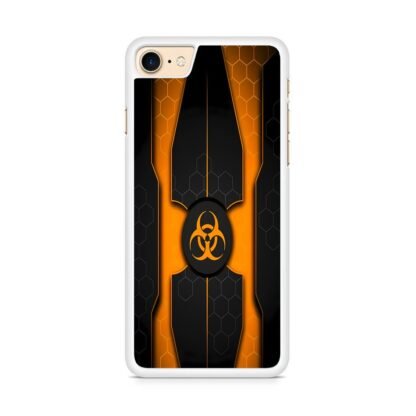 Biohazard Orange Pattern Cover iPhone 7 / 8 / SE 2020 / SE 2022 Case - Image 2