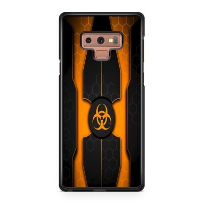 Biohazard Orange Pattern Cover Samsung Galaxy Note 9 Case