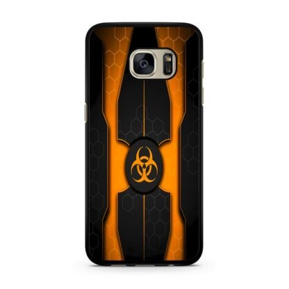 Biohazard Orange Pattern Cover Samsung Galaxy S7 / S7 Edge Case